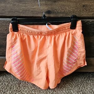 Nike Orange Pink Athletic Shorts Lightweight Performance